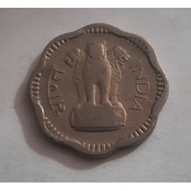 10 Paise Inde Pièce Circulante Chapiteau Aux Lions D'ashoka In_08 1960