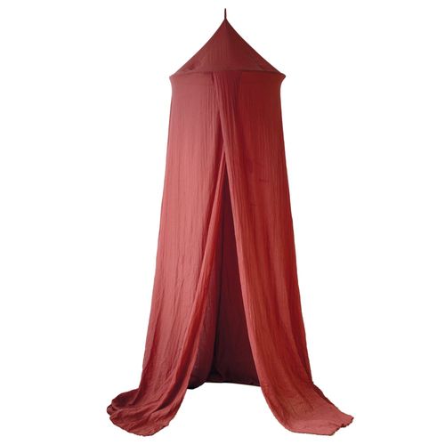 Ciel De Lit À Volant 260 Cm - Terracotta - Trois Kilos Sept