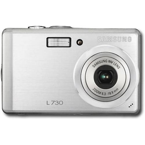 Appareil photo Compact Samsung L730 Argent compact - 7.2 MP - 3x zoom optique - flash 10 Mo - argent