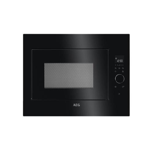 AEG MBE2658SEB - Four micro-ondes monofonction - encastrable - entièrement intégré - 26 litres - 900 Watt - noir