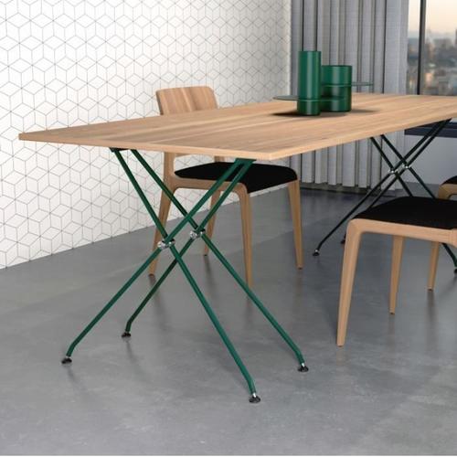 Nordlinger Pro Pied De Table Acier Vert Botany Markk