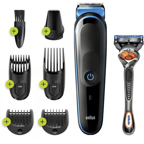 Braun Mgk3245 7-In-1 - Tondeuse - Sans Fil - Bleu/Noir