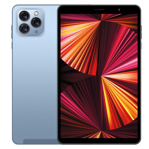 2024 dernière tablette Android tab14, mémoire d'exécution 8gb + 256gb, très grand écran HD de 10.1 pouces, bleu