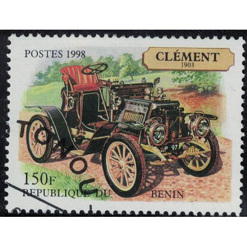 Bénin 1998 Oblitéré Used Transports Voiture Clément 1903 Su