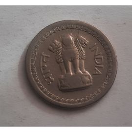 25 Paise Inde Pièce Circulante Chapiteau Aux Lions D'ashoka In_11 1959