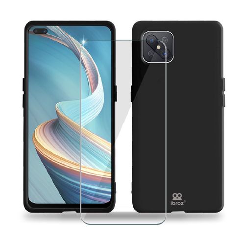 Coque Ibroz Oppo Reno 4z Coque Noir + Verre Tre