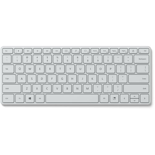 Microsoft Designer Compact - Clavier - sans fil - Bluetooth 5.0 - AZERTY - Gris glacier