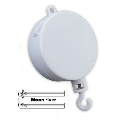 Boîte À Musique Pour Mobile - Lutece Creations - Moon River (H. Mancini) - Blanc - 18 Notes