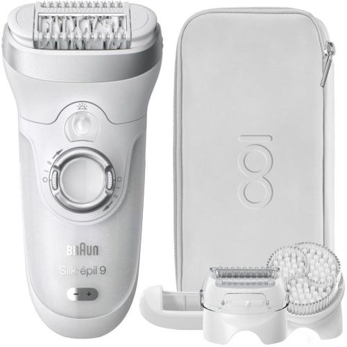 Braun Silk-Épil 9 Mbse9 - 100th Anniversary Edition - Épilateur - Sans Fil - Blanc/Argent