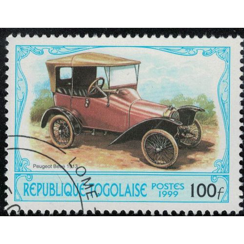 Togo 1999 Oblitéré Used Transports Voiture Peugeot Bébé 1913 Su