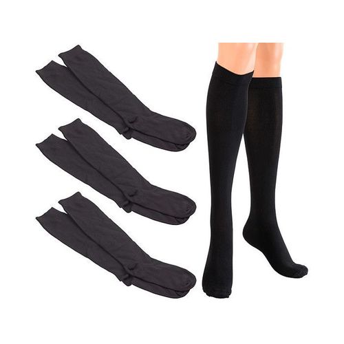 3 Paires De Chaussettes De Contention Taille L (43 - 47) Multicolore
