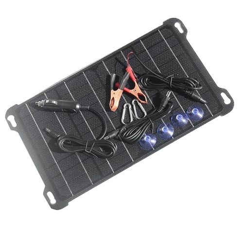 15w 5v/18v Panneau Solaire Polysilicium Panneaux Chargeur De Batterie Solaire Extérieur Type-C Usb Dc Sortie Pour Chargeur De Téléphone Portable