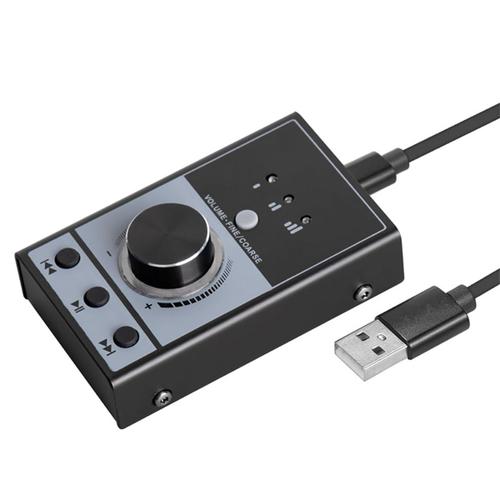 Carte Son Ordinateur ContrôLeur de Volume MultiméDia Interface Audio pour PC Portable Android ContrôLe de la Sourdine VidéO en Streaming