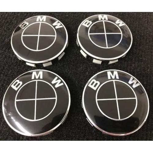 4 Cache Moyeu Bmw Full Black 68mm - Mastershop - Vendeur Français