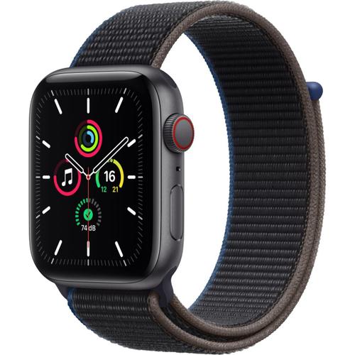 Apple Watch Se (Gps + Cellular) - Boitier 40 Mm Aluminium Gris Avec Bracelet Sport Noir