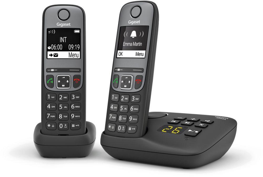 Téléphone sans fil Gigaset A605A Quattro Noir