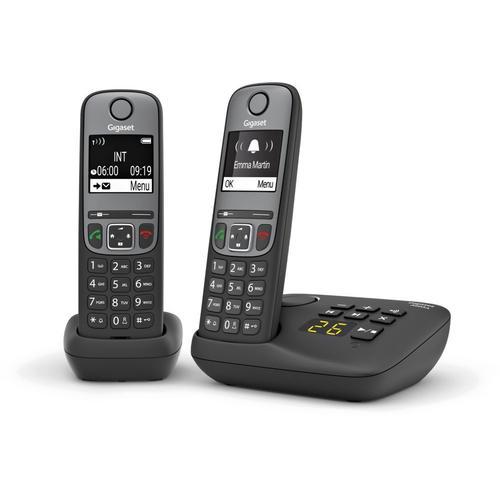 Téléphone sans fil GIGASET A605A Duo Noir