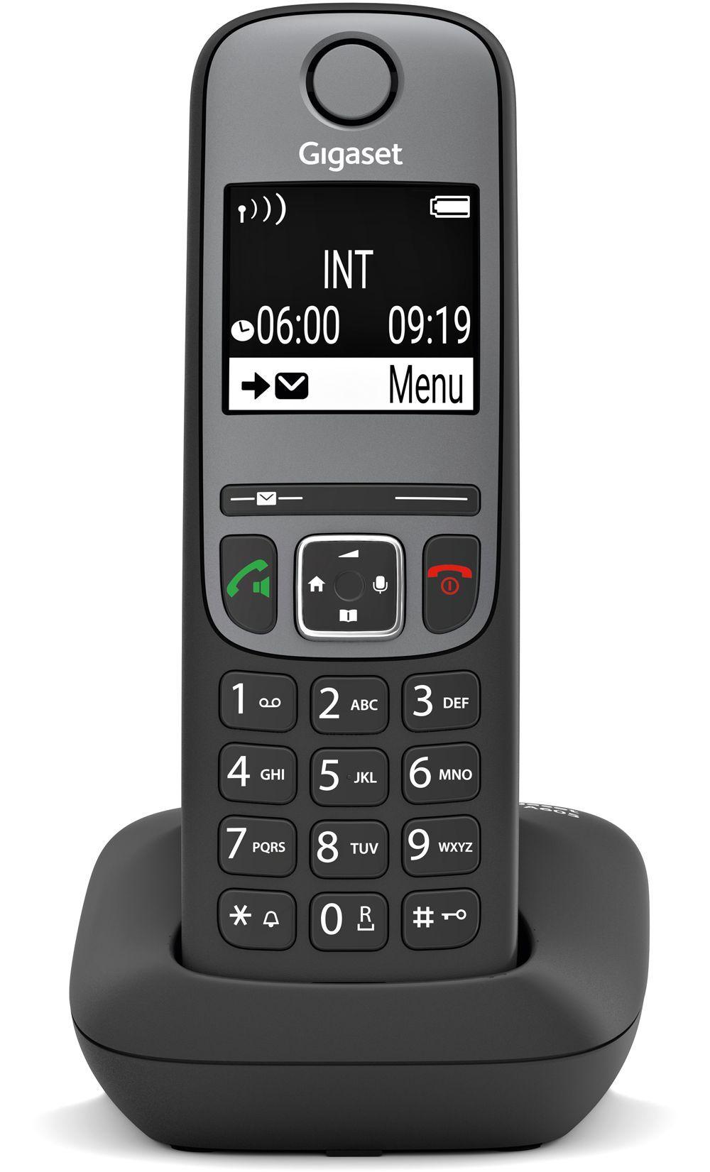 Téléphone sans fil GIGASET A605 Noir - Téléphones fixes