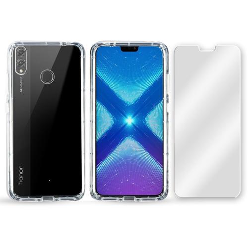 Coque + Protège Écran Ibroz Honor 8x Coque Hybride Antichocs + Pe