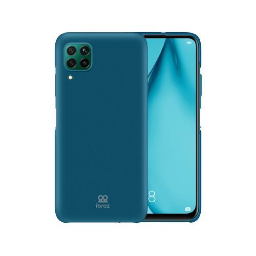 Coque Ibroz Huawei P40 Lite Liquid Silicone Bleu