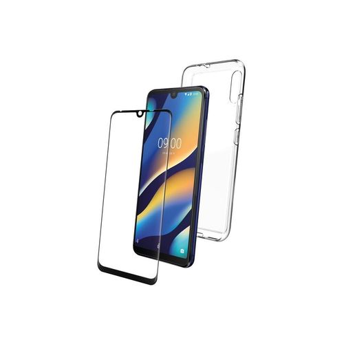 Pack Pour Wiko View 3 Lite Coque Transparente + Verre Trempé