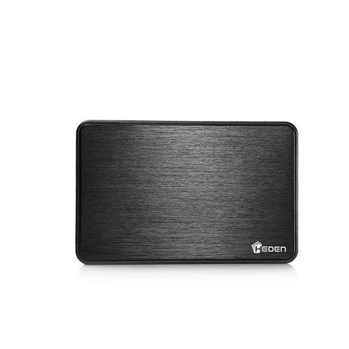 Boitier disque dur Heden 2.5'' USB 3.0 finition Alu Noir Mat