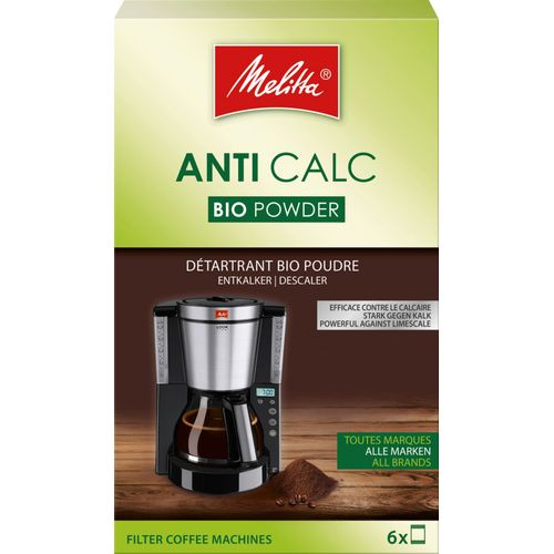 MELITTA Détartrant Bio en poudre pour cafetiere filtre - 6 x 20 g
