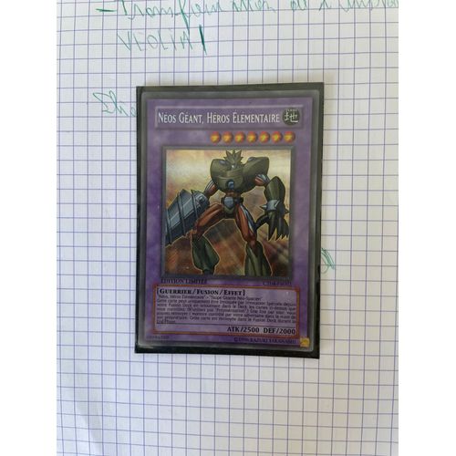 Yu Gi Oh - Néos Géant, Héros Elémentaire - Secrète - Ct04-Fr001