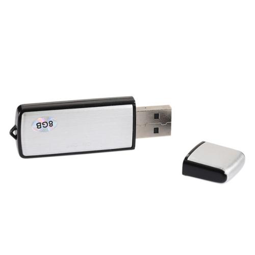 Mini Enregistrement Activé par la Voix de 8 Go, Enregistreur D'Enregistrement Sonore à Clé USB, pour ConféRences, RéUnions, Cours