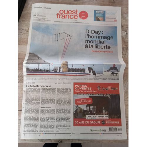 Ouest France Spevial D Day Hommage Mondial Débarquement N°24348