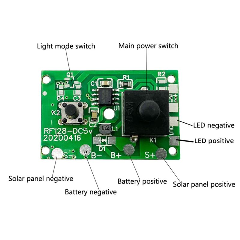 Carte de Commande ChaNe Lampe Solaire 1.2V avec Interrupteu... - 2