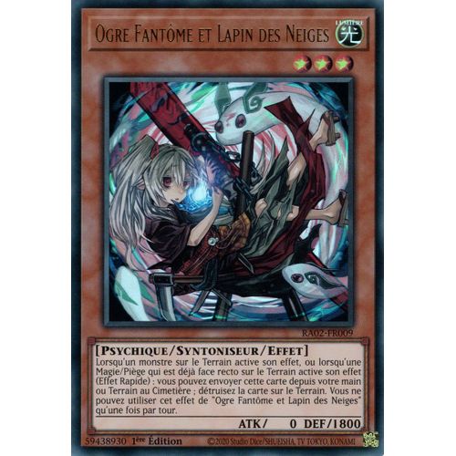 Yu Gi Oh Ra02 Fr009 Ogre Fantôme Et Lapin Des Neiges Ultra Rare