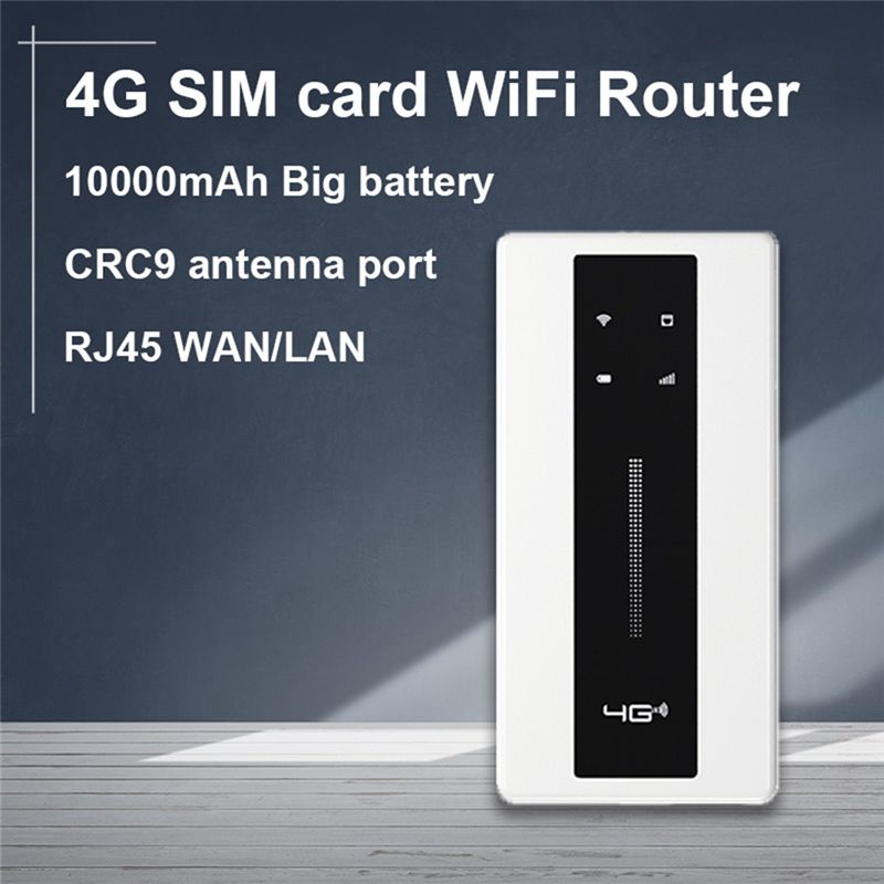 Routeur Wifi Carte SIM 4G 150Mpbs Batterie 10000MAh Modem Lt... - 3