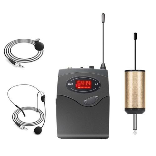 Système De Microphone Sans , Ensemble De Microphone Sans avec Casque et Émetteur Récepteur De Ceinture