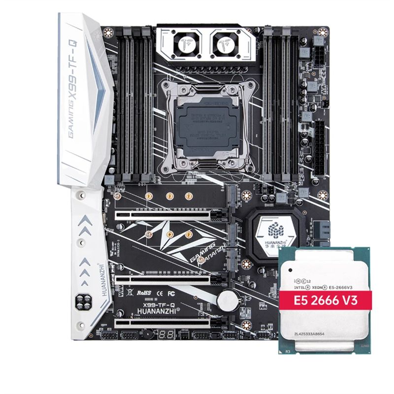 Carte MRe X99 TF Q avec XEON E5 2666 V3 CPU MOS FAN DDR3 DD... - 2