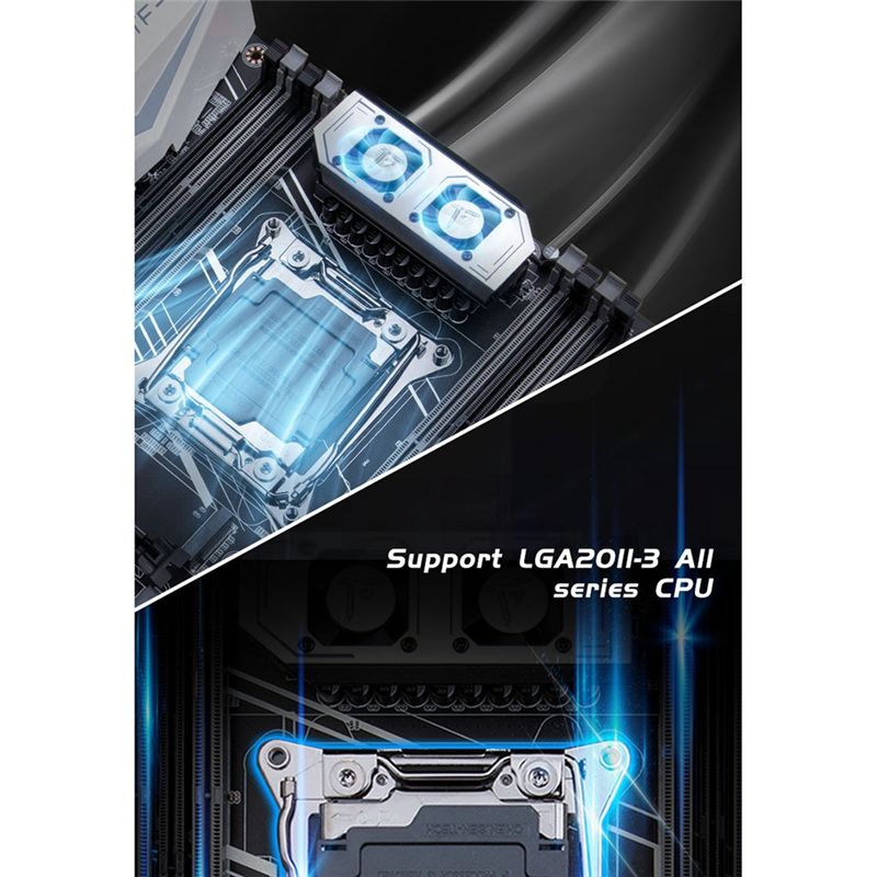 Carte MRe X99 TF Q avec XEON E5 2666 V3 CPU MOS FAN DDR3 DD... - 4