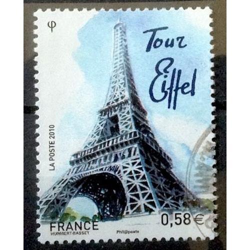 Capitales Européennes - Paris - Tour Eiffel 0,58€ (Très Joli N° 4517) Obl - France Année 2010 - Brn83 - N32794