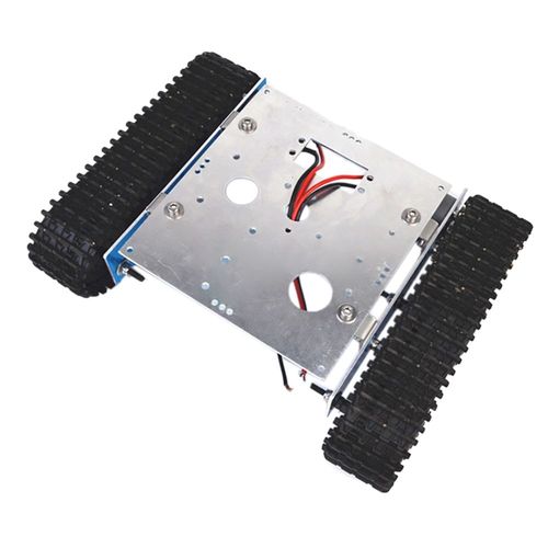 Robot De Réservoir En Alliage D'aluminium Dc9-12v Châssis De Véhicule Sur Bricolage Mise À Niveau Pour Le Kit D'assemblage Pour A