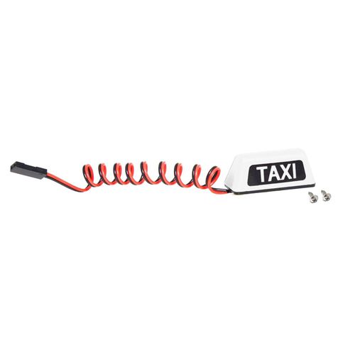 Lumière De Toit Voiture Taxi Universelle Pour Rc 1/10 Rv 1/8 Véhicule D'escalade Tout-Terrain Bricolage Rénovation R160 Blanc