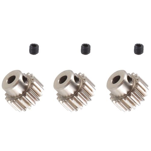 3 Pièces 3,175 Mm Arbre Métal Pignon Moteur Engrenage 32dp 48dp 64dp M0.6 M0.8 Pour 1/10 1/8 Rc Voiture 3650 3660,18t