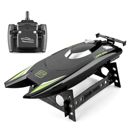 Bateau De Course Rc Pour Adultes - 2,4 Ghz, Télécommandé Électronique Haute Vitesse Enfants, Noir