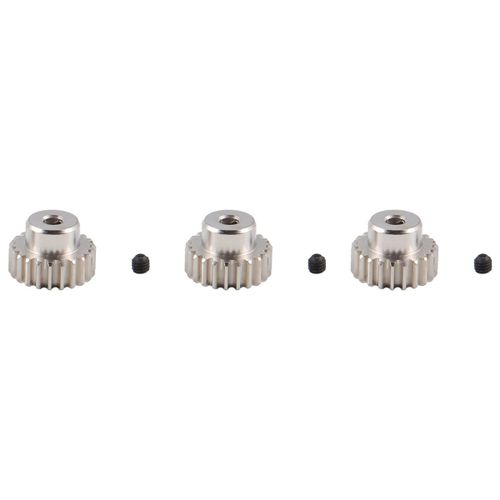 3 Pièces 3,175 Mm Arbre Métal Pignon Moteur Engrenage 32dp 48dp 64dp M0.6 M0.8 Pour 1/10 1/8 Rc Voiture 3650 3660,22t