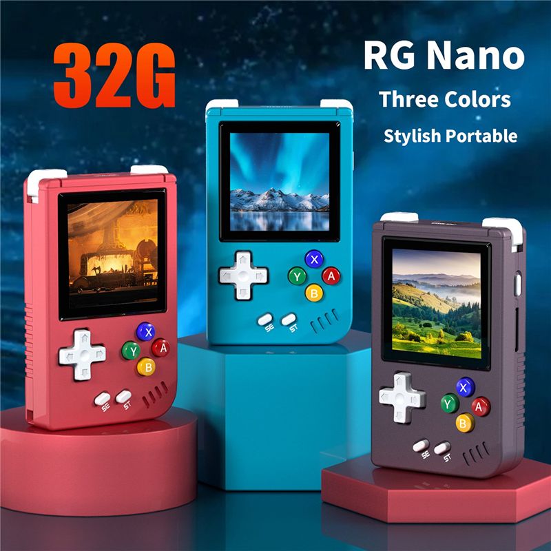 Rg Nano Mini Console De Portable Rtro 32g cran 1,54 Pouces... - 3