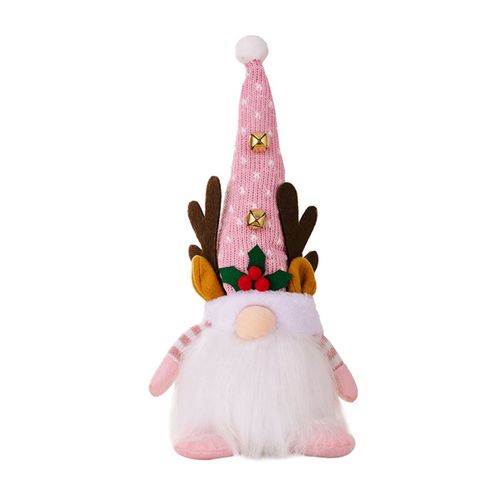 Lampe De Noël Cerf Avec Lampe Poupée Rudolf Lumineuse Sans Poupée Chambre Festival Cadeaux Décoration Père Noël Rose