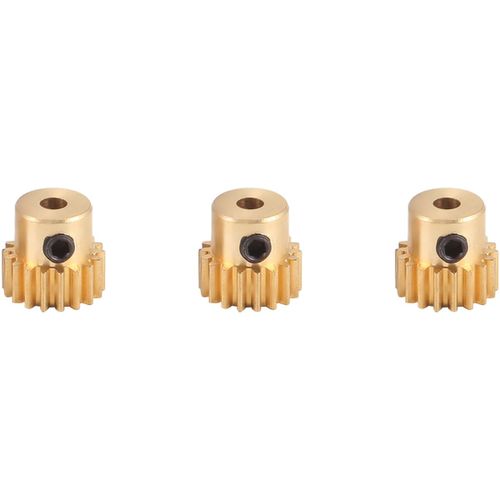 3 Pièces 3,175 Mm Arbre Pignon En Laiton Moteur Engrenage 32dp 48dp 64dp M0.6 Pour 1/10 1/8 Rc Voiture 3650 3660,18t
