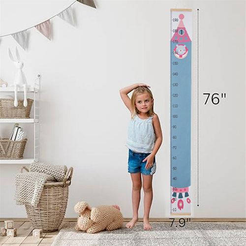 E Toise De Croissance En Toile Pour Enfants - Décoration Murale Unisexe Chambre D'enfant Mesure La Hauteur Mural Avec