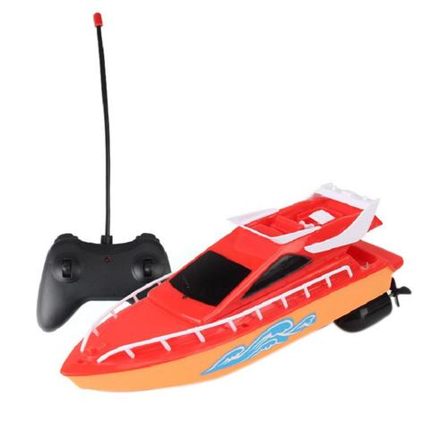 Vitesse Télécommandé Bateau Télécommandé Bateau Télécommande Bateaux Électrique Étanche Modèle Bateau Voile Pour Enfants Jouet Rouge