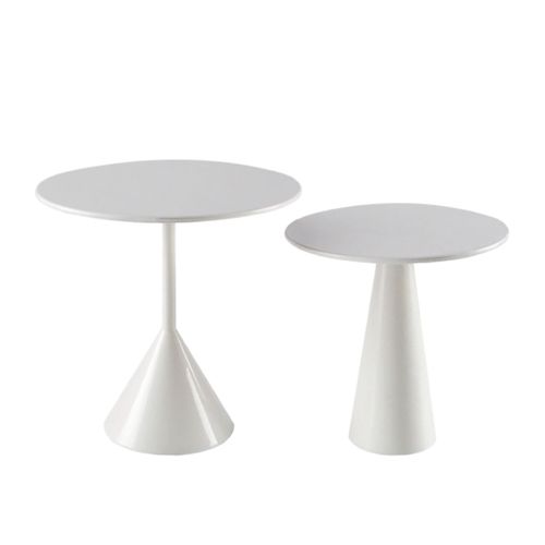 2 Pièces Séries 1/6 Échelle Miniature Maison De Poupée Table À Thé Mini Meubles Pour Barbies Blyth Maison De Poupée Accessoires De Décoration Blanc