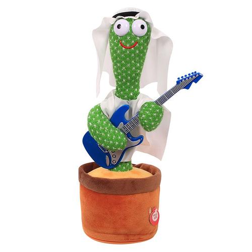 Danse Cactus Jouet Électrique Cactus Chanteur Répéter Chant Parler Cactus Imitant Jouet Pour En Peluche Meilleurs Cadeaux, Bleu