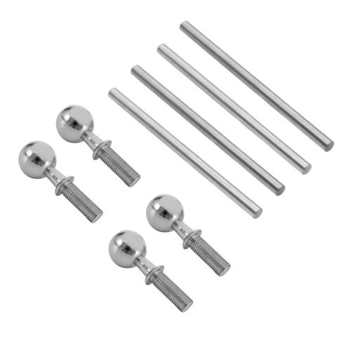 8 Pièces Pivot Ball Et Charnière Pin 4x67.5mm Arac5032 Pour Arrma 6s 1/7 Limitless Infraction 1/8 Rc Car Parts, Argent